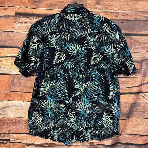Free Planet Hawaiian Shirt 2XL Men’s Short Sleeve Floral Tropical Cotton Island - Picture 4 of 6